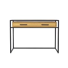 Toaletný stolík kombinovaný z masívneho prírodného dubu 120x42x81cm - Dub bielený