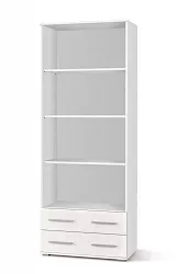 Policová skříň 77x40x200cm - Bílá