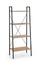 Regál Narvik 60x32x148cm - Černá/dub sonoma