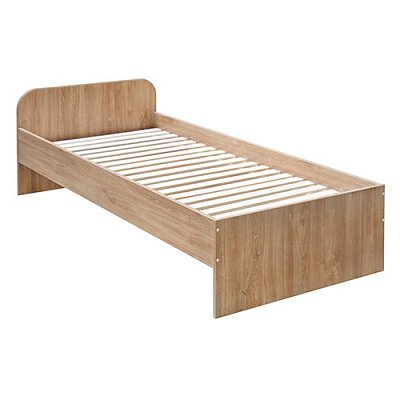 Lôžko 90x200cm - Biely dub - vrátane roštu