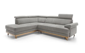 MEMO rohová sedacia súprava, orientácia ľavá strana 255x206x82 - Sivá