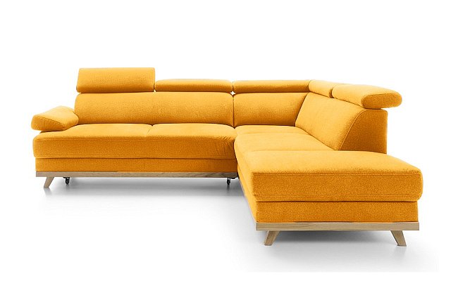 MEMO rohová sedacia súprava, orientácia pravá strana 255x206x82 - Žltá