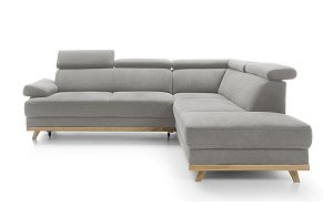 MEMO rohová sedacia súprava, orientácia pravá strana 255x206x82 - Sivá