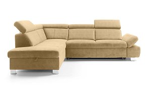 HAPPY rohová sedacia súprava, orientácia pravá strana 273x201x82 - Béžová