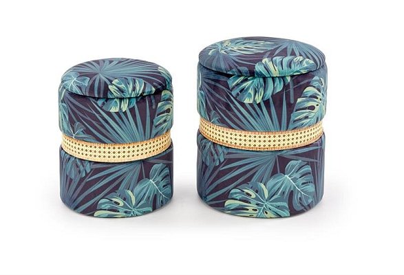 Zostava dvoch taburetov 44x38cm a 36x32cm - Viacfarebná