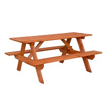 Detský záhradný set z masívneho smrekového dreva - teak