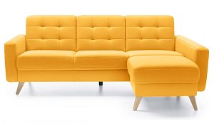 NAPPA rohová sedací souprava 222x156x87 - Žlutá