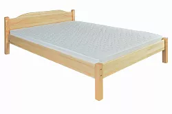 Postel z masivní borovice, dvoulůžko 160x200cm - Dub