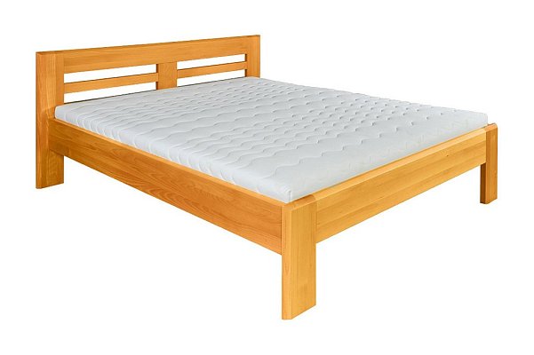 Postel z masivního buku, dvoulůžko 160x200cm - Buk-olše.