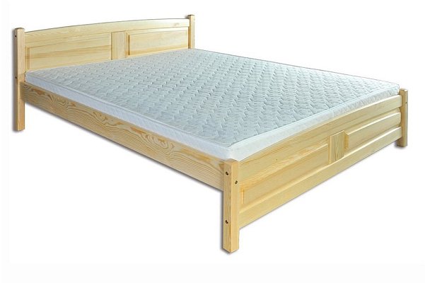 Postel z masivní borovice, dvoulůžko 200x200cm - Borovice 