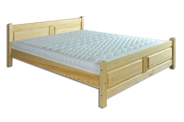 Postel z masivní borovice, dvoulůžko 160x200cm - Borovice