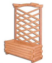 Květináč s pergolou z masivního smrkového dřeva 94x35x130cm - Týk