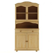 Vitrína z masívnej borovice 92x47x190cm - Borovica
