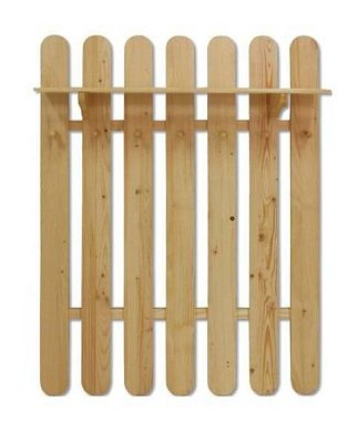 Věšáková stěna z masivní borovice 81x22x102cm - Dub - DOPRODEJ