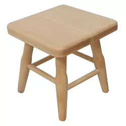 Dřevěný taburet v.31cm - Šedá