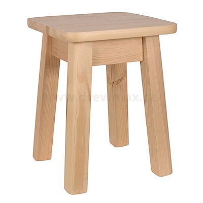 Drevený taburet v.45cm - Borovica