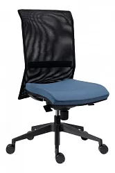 Kancelárska stolička - 1580 SYN GALA NET - Koženka modrá