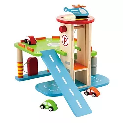 Dřevěná patrová garáž