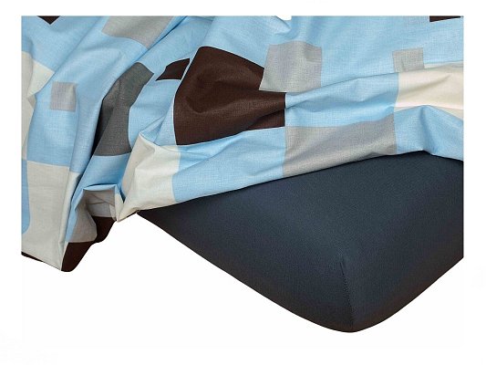 Prestieradlo jersey 90x200x18cm - Tmavo šedá