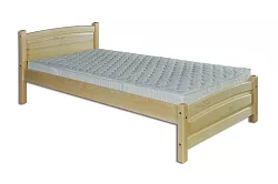 Postel z masivní borovice, jednolůžko 100x200cm - Šedá