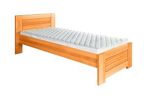Postel z masivního buku, jednolůžko 90x200cm - Buk-olše