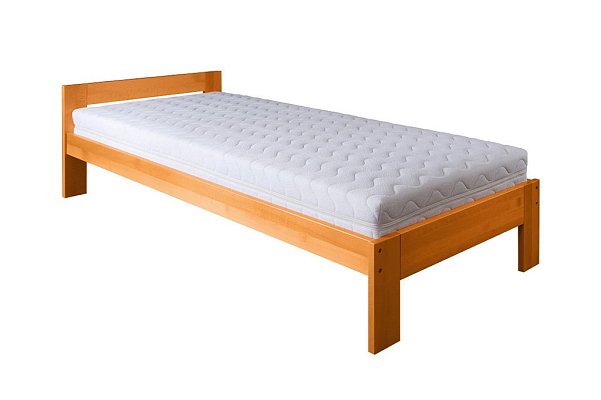 Postel z masivního buku, jednolůžko 80x200cm - Buk-olše