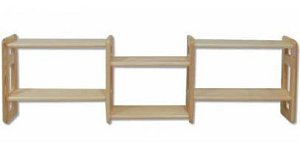 Police s voliteľnou šírkou v.44xhl.19cm - Borovica