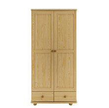 Skriňa dvojdverová z masívnej borovice 90x57x190cm - Borovica