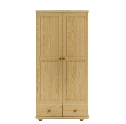 Skriňa dvojdverová z masívnej borovice 90x57x190cm - Borovica