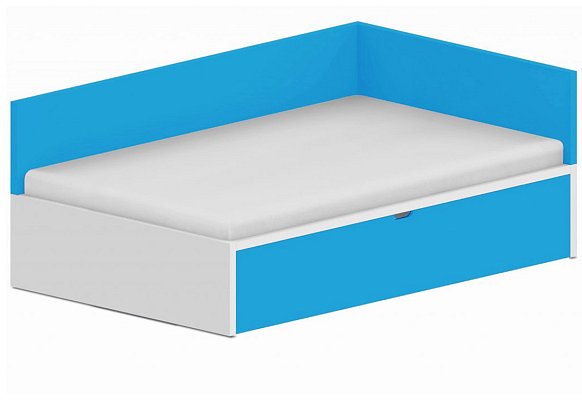 Dětská postel 120x200cm s úložným prostorem Ema - Marmara blue
