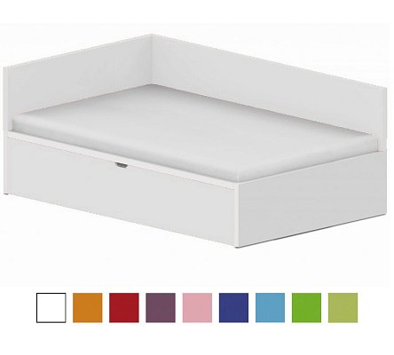 Dětská postel 120x200cm s úložným prostorem Ema - Brillint white