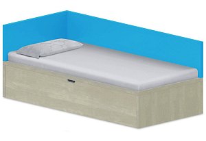 Lôžko drevodekor 90x200cm - Marmara blue