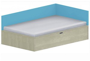 Dětská postel 120x200cm s úložným prostorem Ema - Marmara blue