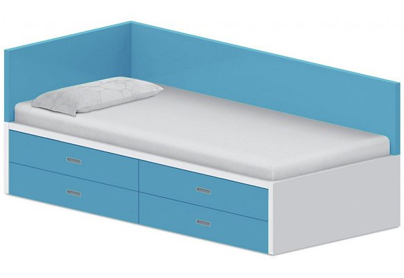 Lôžko biele 90x200cm - Marmara blue