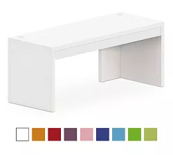 Stôl so zásuvkami 160x70cm - Chilli red