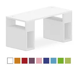 Stôl s úložnými podnožami 160x70cm - Chilli red