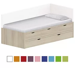 Dětská postel 90x200cm s úložným prostorem Anna - Chilli red