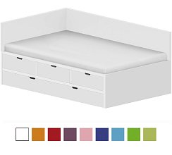 Lôžko biele 120x200cm - Brillint white