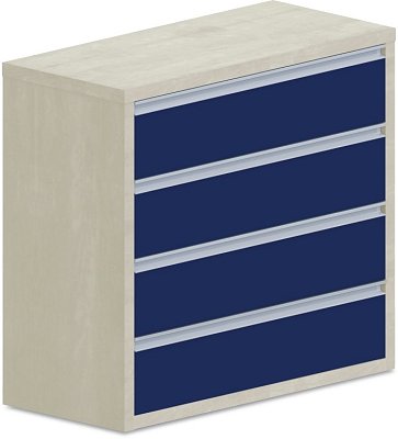 Komoda 100x45x90cm - Brilliant white