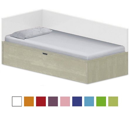 Lôžko drevodekor 90x200cm - Brillint white