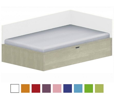 Lôžko drevodekor 120x200cm - Brillint white