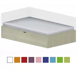 Lôžko drevodekor 120x200cm - Chilli red