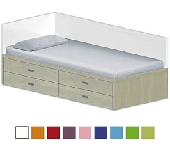 Lôžko drevodekor 90x200cm - Brillint white