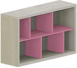 Policová skříňka 120x35x75cm - Chilli red