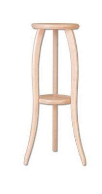 Stojan na květiny s poličkami z bukového dřeva výška 75cm - Dub