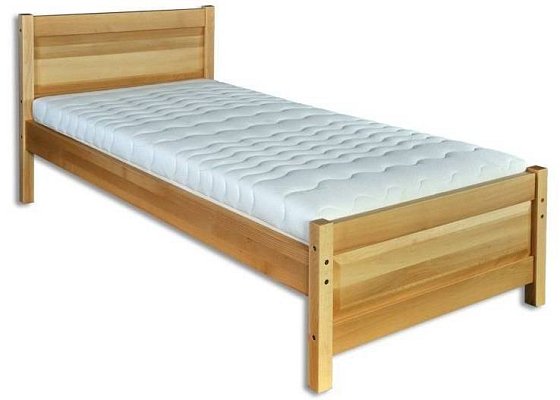 Postel z masivního buku, jednolůžko 100x200cm - Buk-geteborg