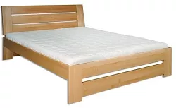 Postel z masivního buku, dvoulůžko 160x200cm - Buk-bělený