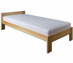 Postel z masivního buku, jednolůžko 90x200cm - Buk-wenge