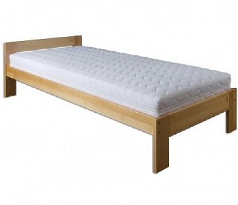 Postel z masivního buku, jednolůžko 90x200cm - Buk-wenge