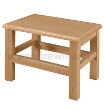 Dřevěná stolička v.26cm - Surová